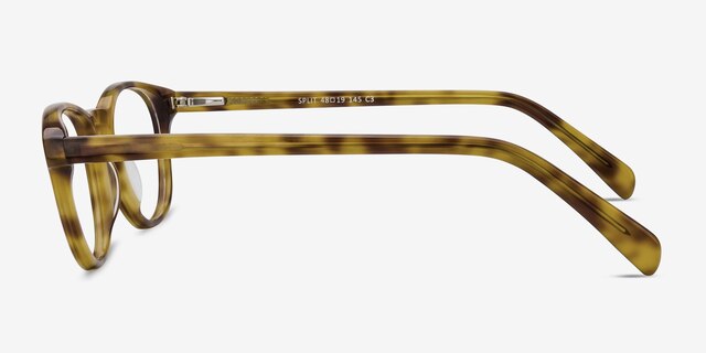 Split Tortoise AcetateEyeglass Frames from EyeBuyDirect, Side View