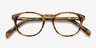 Split Tortoise AcetateEyeglass Frames from EyeBuyDirect, Closed View