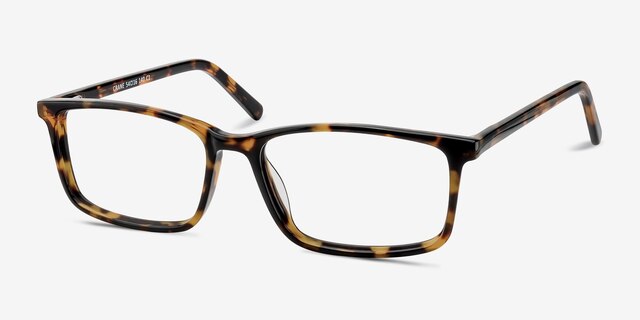 Crane Tortoise AcetateEyeglass Frames from EyeBuyDirect, Angle View