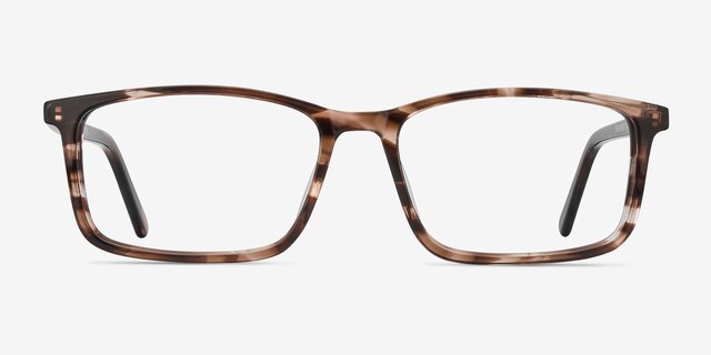 Crane Striped AcetateEyeglass Frames from EyeBuyDirect, Front View