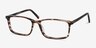 Crane Striped AcetateEyeglass Frames from EyeBuyDirect, Angle View