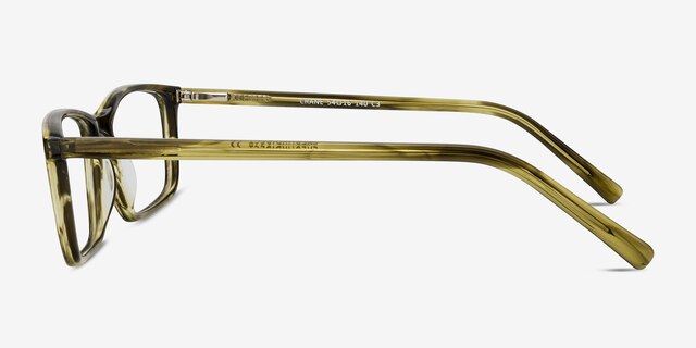 Crane Green AcetateEyeglass Frames from EyeBuyDirect, Side View