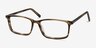 Crane Brown Striped AcétateMontures de lunettes de vue d'EyeBuyDirect, Vue d'Angle
