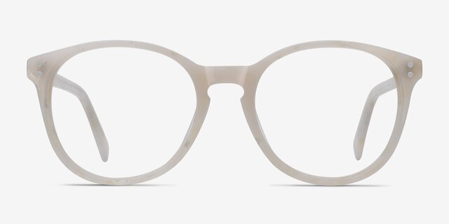 Pride Pearly White AcetateEyeglass Frames from EyeBuyDirect, Front View