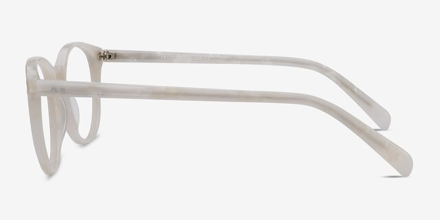 Pride Pearly White AcetateEyeglass Frames from EyeBuyDirect, Side View