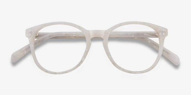 Pride Pearly White AcetateEyeglass Frames from EyeBuyDirect, Closed View