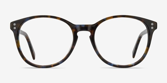 Pride Brown Floral AcetateEyeglass Frames from EyeBuyDirect, Front View