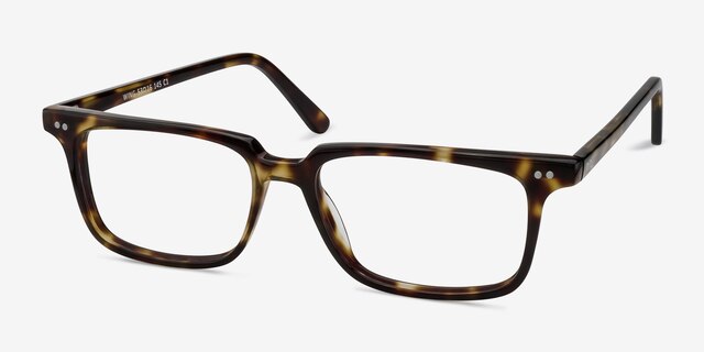 Wing Tortoise AcetateEyeglass Frames from EyeBuyDirect, Angle View