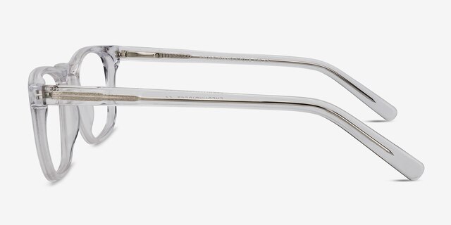 Rhode Island Clear AcetateEyeglass Frames from EyeBuyDirect, Side View