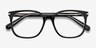 Absolutely Noir AcétateMontures de lunettes de vue d'EyeBuyDirect, Vue Rapprochée