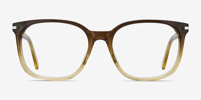 Absolutely Brown AcetateEyeglass Frames from EyeBuyDirect, Front View