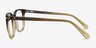 Absolutely Brown AcetateEyeglass Frames from EyeBuyDirect, Side View