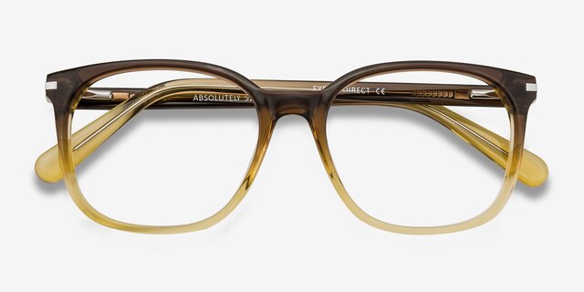 Absolutely Brown AcetateEyeglass Frames from EyeBuyDirect, Closed View