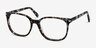 Absolutely Gray Floral AcétateMontures de lunettes de vue d'EyeBuyDirect, Vue d'Angle