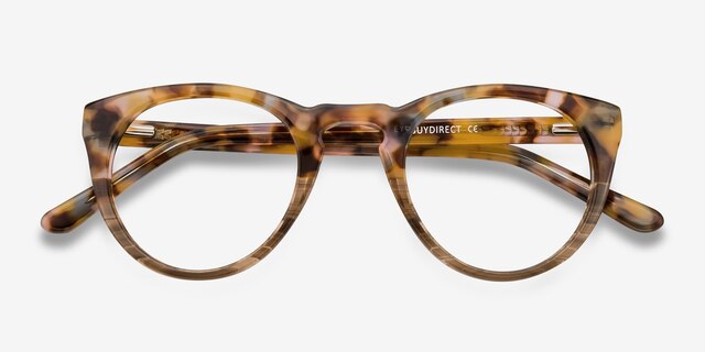 Lynx Savanna Floral AcétateMontures de lunettes de vue d'EyeBuyDirect, Vue Rapprochée