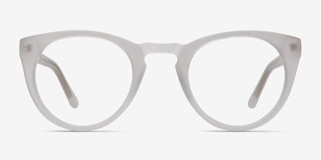 Lynx Blanche AcétateMontures de lunettes de vue d'EyeBuyDirect, Vue de Face