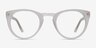 Lynx Blanche AcétateMontures de lunettes de vue d'EyeBuyDirect, Vue de Face