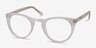Lynx Blanche AcétateMontures de lunettes de vue d'EyeBuyDirect, Vue d'Angle