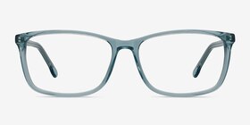 Constellation Clear Blue Acétate Montures de lunettes de vue d'EyeBuyDirect, Vue de Face