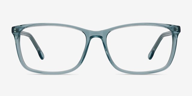 Constellation Clear Blue AcetateEyeglass Frames from EyeBuyDirect, Front View