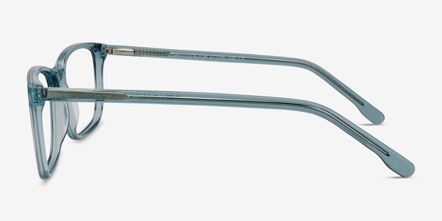 Constellation Clear Blue AcetateEyeglass Frames from EyeBuyDirect, Side View