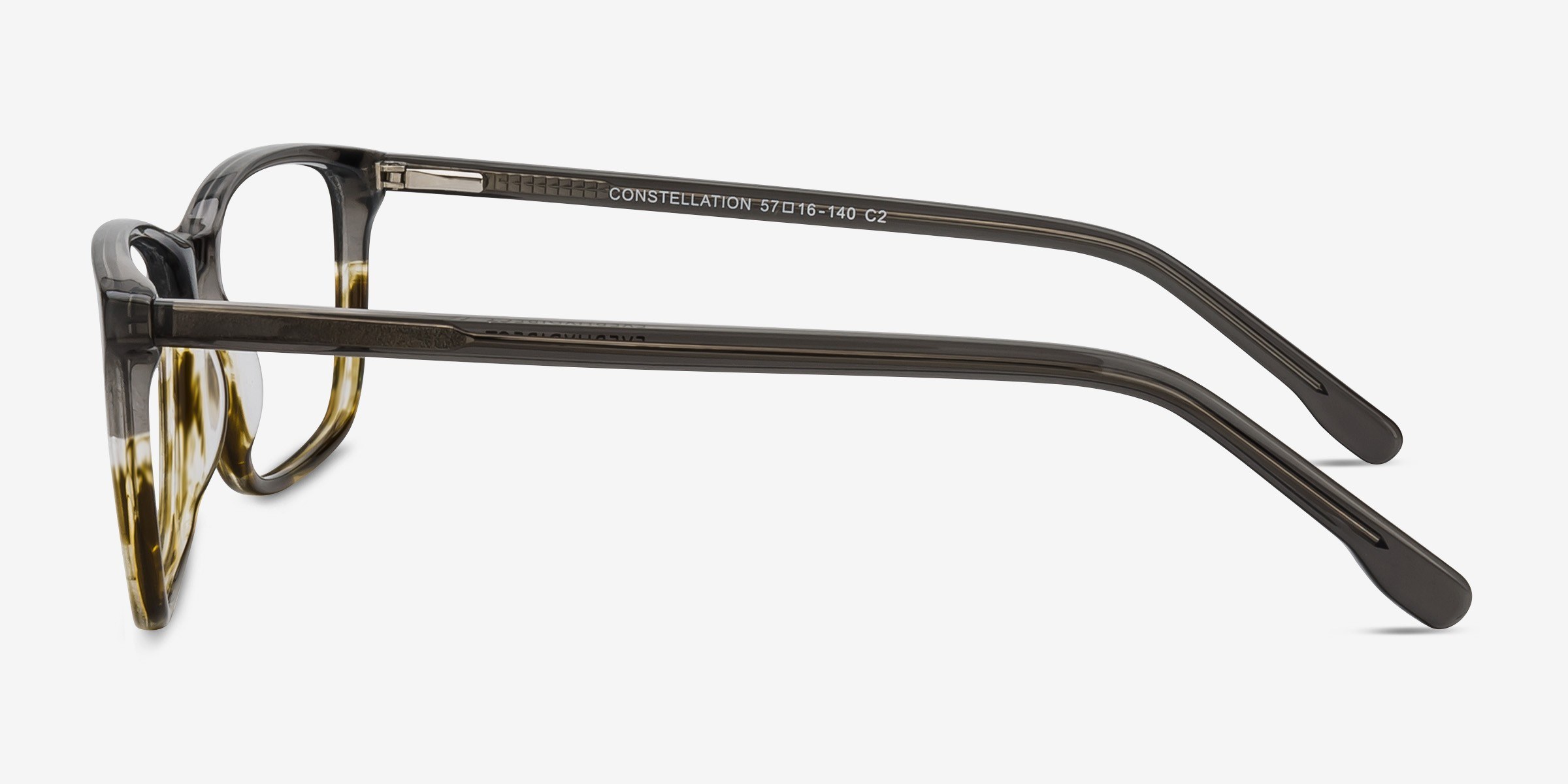 Constellation Rectangle Clear Blue Full Rim Eyeglasses