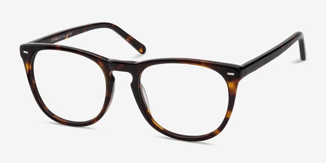 Divina Tortoise AcetateEyeglass Frames from EyeBuyDirect, Angle View