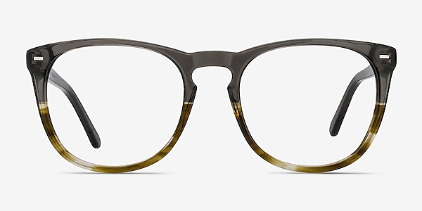 Divina Gray Brown Acetate Eyeglass Frames