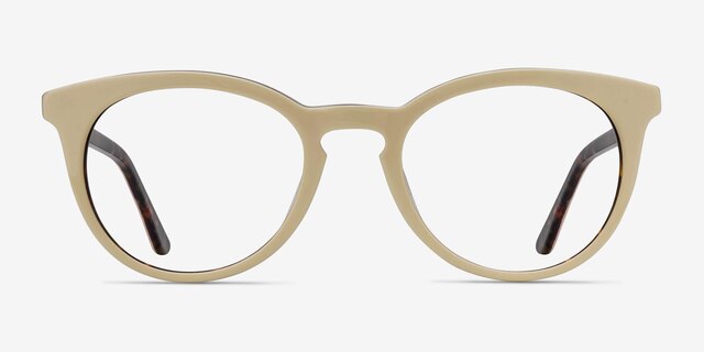 Griffin White Floral AcetateEyeglass Frames from EyeBuyDirect, Front View