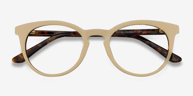 Griffin White Floral AcetateEyeglass Frames from EyeBuyDirect, Closed View