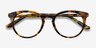 Griffin Amber & Navy AcetateEyeglass Frames from EyeBuyDirect, Closed View