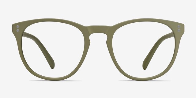 Legendary Green PlasticEyeglass Frames from EyeBuyDirect, Front View