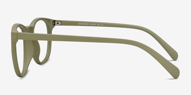 Legendary Green PlasticEyeglass Frames from EyeBuyDirect, Side View
