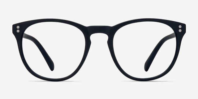 Legendary Navy PlasticEyeglass Frames from EyeBuyDirect, Front View