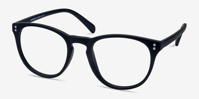 Legendary Navy PlasticEyeglass Frames from EyeBuyDirect, Angle View