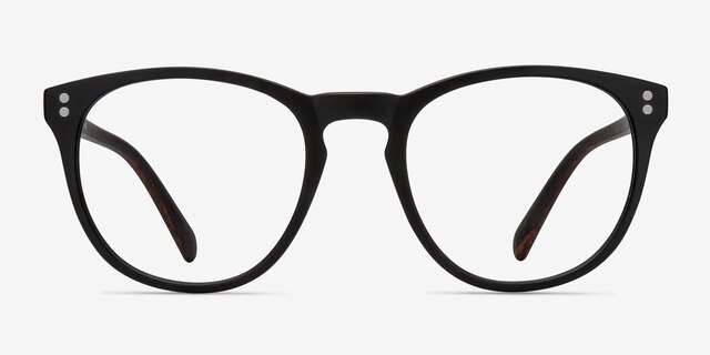 Legendary Black & Brown PlasticEyeglass Frames from EyeBuyDirect, Front View