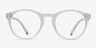 Revolution Transparent PlastiqueMontures de lunettes de vue d'EyeBuyDirect, Vue de Face