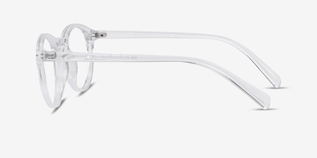 Revolution Transparent PlastiqueMontures de lunettes de vue d'EyeBuyDirect, Vue de Côté