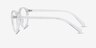 Revolution Transparent PlastiqueMontures de lunettes de vue d'EyeBuyDirect, Vue de Côté