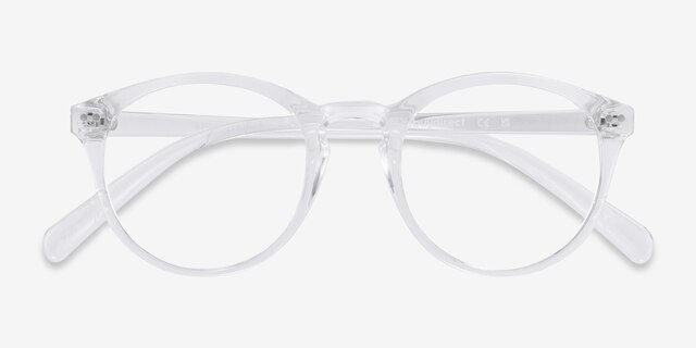 Revolution Transparent PlastiqueMontures de lunettes de vue d'EyeBuyDirect, Vue Rapprochée
