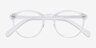 Revolution Transparent PlastiqueMontures de lunettes de vue d'EyeBuyDirect, Vue Rapprochée