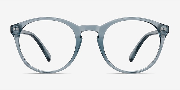 Revolution Clear Blue Plastic Eyeglass Frames