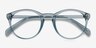 Revolution Clear Blue PlasticEyeglass Frames from EyeBuyDirect, Closed View