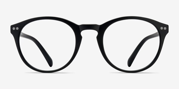 Revolution Matte Black Plastic Eyeglass Frames
