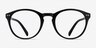Revolution Matte Black PlasticEyeglass Frames from EyeBuyDirect, Front View