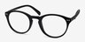 Revolution Matte Black PlasticEyeglass Frames from EyeBuyDirect, Angle View