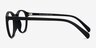 Revolution Matte Black PlasticEyeglass Frames from EyeBuyDirect, Side View