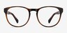Heartbeat Brown PlasticEyeglass Frames from EyeBuyDirect, Front View