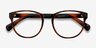 Heartbeat Brown PlasticEyeglass Frames from EyeBuyDirect, Closed View