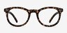 Solar Black Floral PlasticEyeglass Frames from EyeBuyDirect, Front View